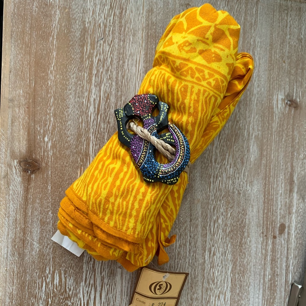 Yellow Sarong Swim Cover-Up with Sarong tie